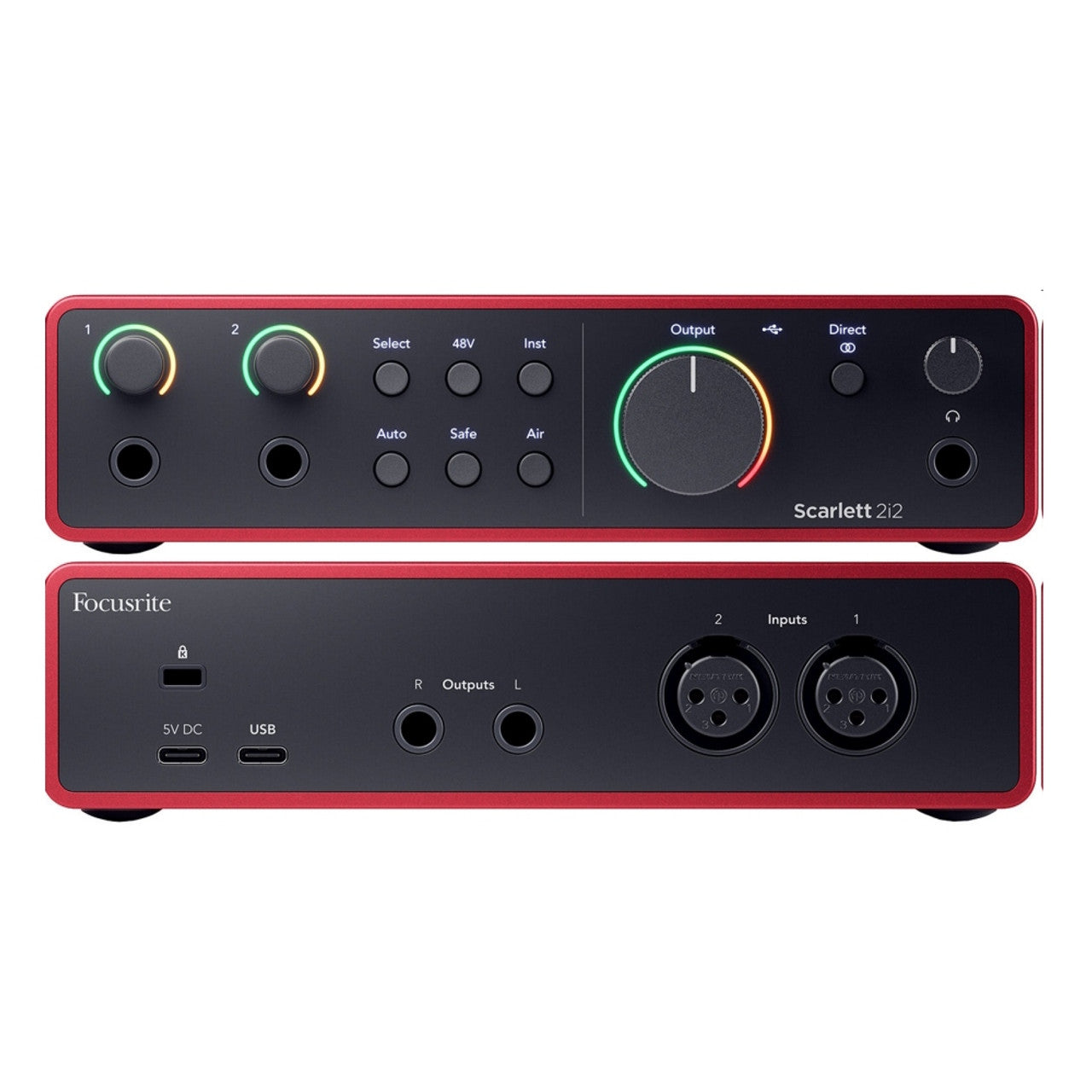 Focusrite Scarlett Solo 4th Gen 2x2 USB Audio Interface With Single Microphone Preamp & 2 XLR Cable