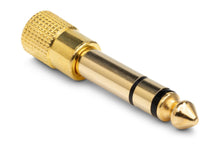 Load image into Gallery viewer, Hosa GHP-105 1/4 inch TRS Male to 3.5mm TRS Female Headphone Adapter