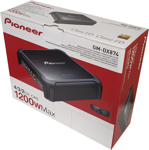 Pioneer GM-DX874 1200 Watts Class D 4-Channel Amplifier and Bass Boost Remote