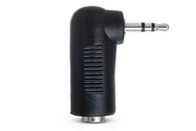 Load image into Gallery viewer, Hosa GMP-467 3.5mm TRS Female to 2.5mm TRS Male Right-angle Adapter