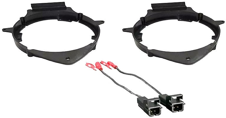 GMSB65 6 1/2" & 6 3/4" Speaker Adapter Car Truck Front or Rear Door & Harness Fit GM 06-16