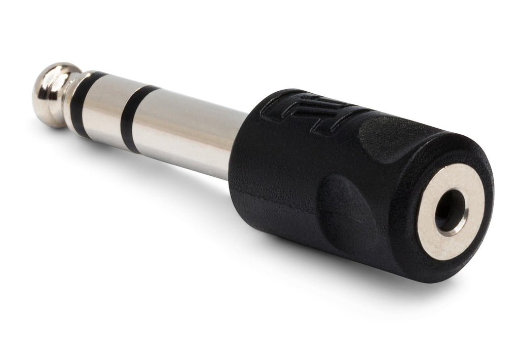 Hosa GPM-103 1/4 inch TRS Male to 3.5mm TRS Female Stereo Headphone Adapter 