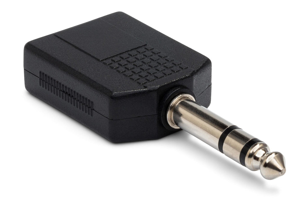 Hosa GPP-359 Dual 1/4" TRS Female to 1/4-inch TRS Male Adapter