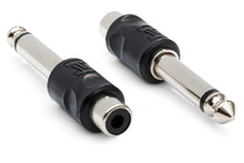 Load image into Gallery viewer, Hosa GPR-101 RCA Female to 1/4" TS Male Adapters 2-pack