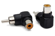 Load image into Gallery viewer, Hosa GRA-259 Right-angle Female RCA to Male RCA Adapters (2-pack)