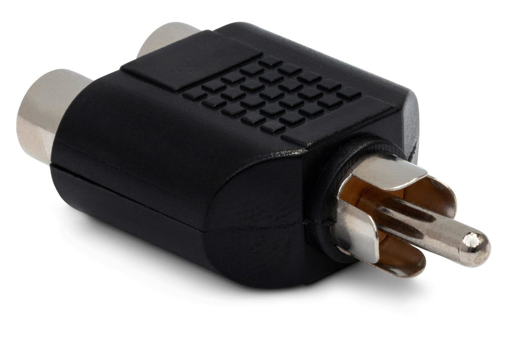 Hosa GRF-398 RCA Male to Dual RCA Female Y Adapter