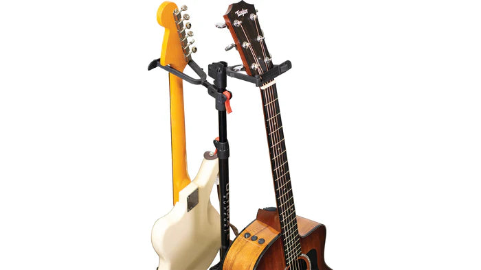 Ultimate Support GS-102 Genesis® Series Double-Hanging Guitar Stand with Locking Legs and Height Adjustable Yokes