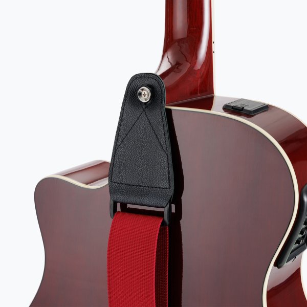 On-Stage GSA10BU Guitar Strap with Leather Ends