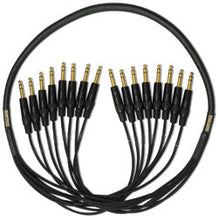 Load image into Gallery viewer, Mogami GOLD 8 TRSTRS-20 8 x 1/4" TRS Male to 8 x 1/4" TRS Male Fan-Out Audio Snake Cable - 20 foot