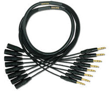 Load image into Gallery viewer, Mogami GOLD 8 TRSXLRM-10 8-channel 1/4 inch TRS Male to XLR Male Snake Cable - 10 foot