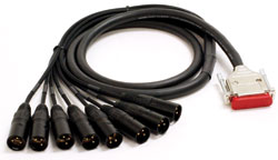 Mogami GOLD-DB25-XLRM-02 8-channel Analog Snake - 2 feet