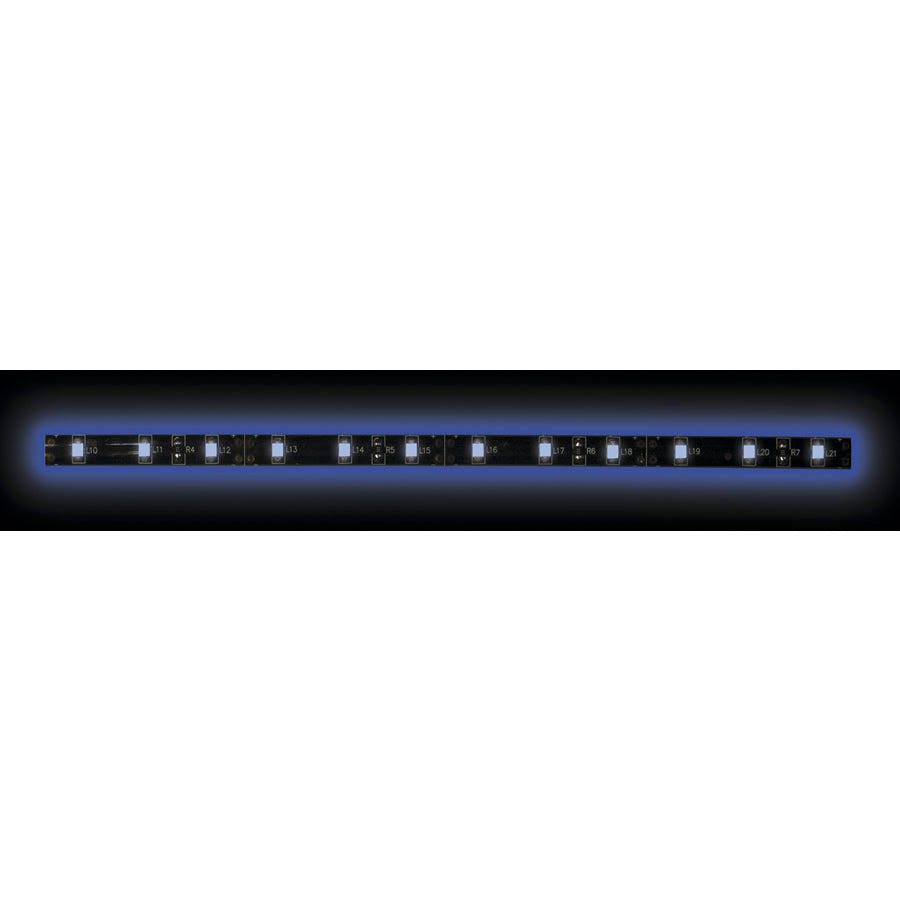 Heise H-B335-BLK 3528 Blue 3M LED Strip with Black Base - Retail