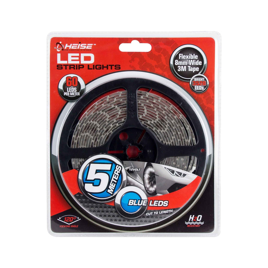 Heise H-B535 3528 Blue Light Strip - 5 Meter, 60 LED, Retail