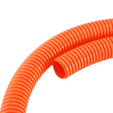 Load image into Gallery viewer, American Terminal 1/2" Dia. x 100 ft, Orange Flexible Polyethylene Corrugated (PE) Split Tubing Wire Loom