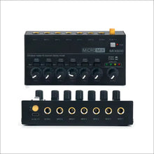 Load image into Gallery viewer, MR DJ MIX600 Ultra Low-Noise 6-Channel Line Mixer Stereo/Single Track Switch Microphone