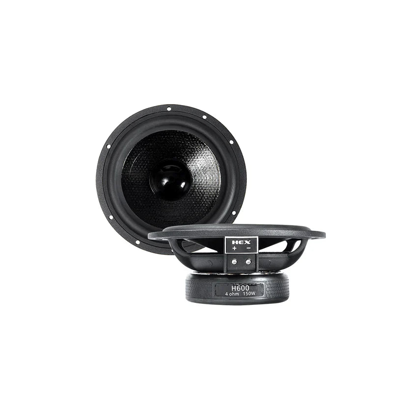 Diamond Audio H600A HEX Series 6.75” 2-Way Component Set w/Aluminum Dome Tweeter