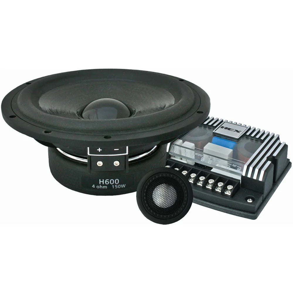 Diamond Audio H600A HEX Series 6.75” 2-Way Component Set w/Aluminum Dome Tweeter
