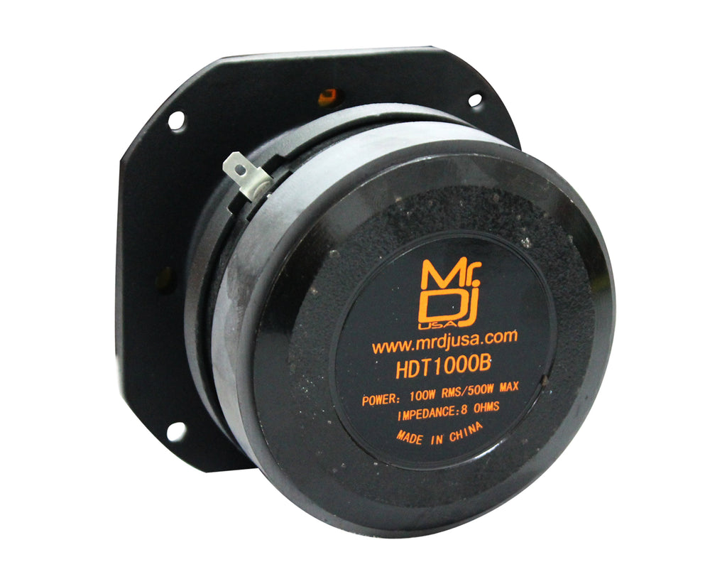 MR DJ HDT600B 600W 4" Piezo Horn Heavy Duty Super Strong Bullet Super Tweeter