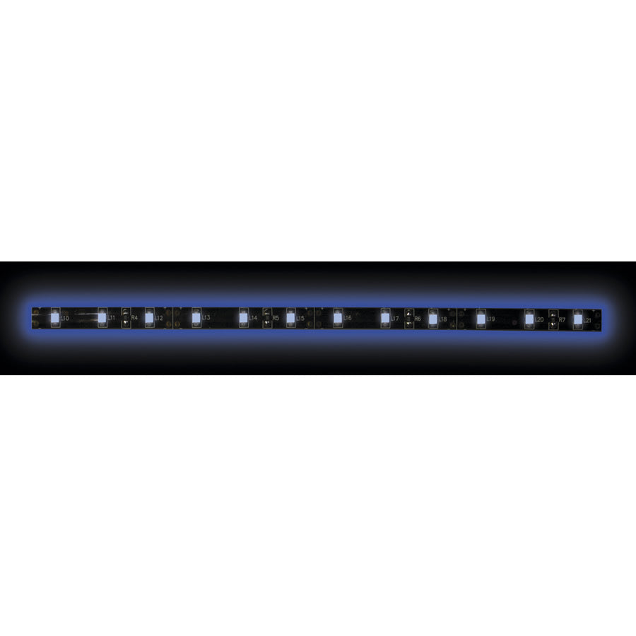 Heise HE-B335-BLK 3528 Blue/Black Light Strip with Black Base - 3 Meter, 60 LED, Bulk