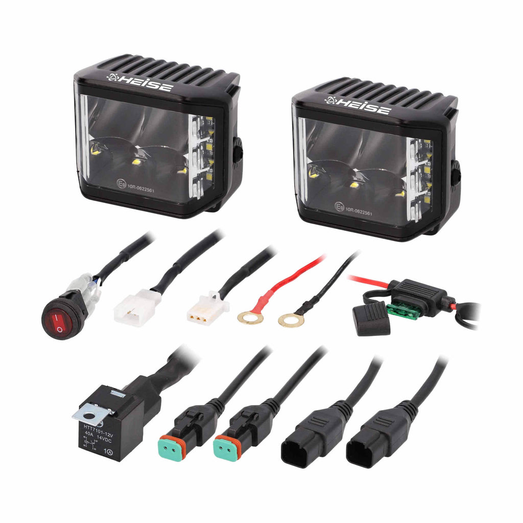 Heise HE-BC1402PK 70W Universal 3" Blackout LED Cube Light