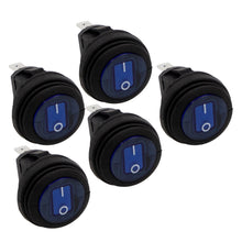 Load image into Gallery viewer, Heise HE-BRS Blue Round Rocker Switch - 5-Pack