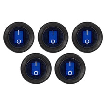 Load image into Gallery viewer, Heise HE-BRS Blue Round Rocker Switch - 5-Pack