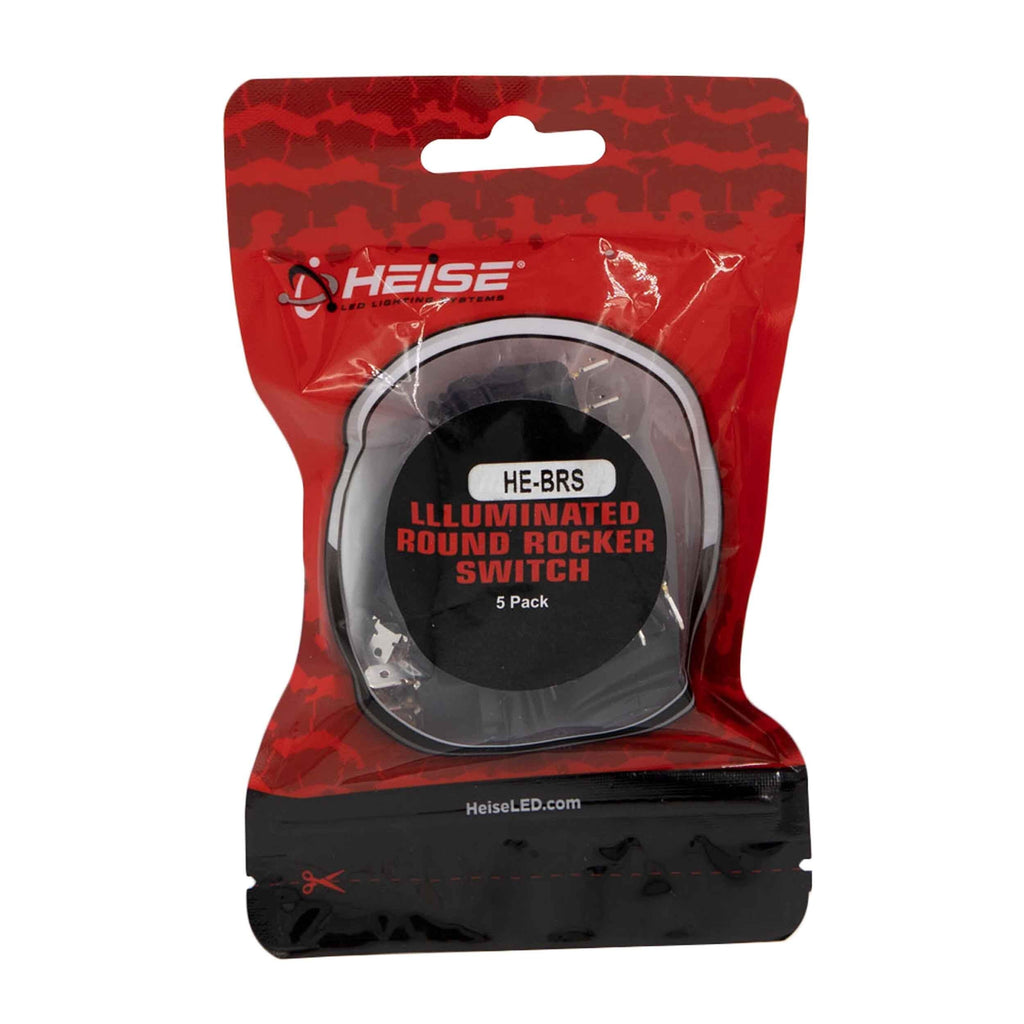 Heise HE-BRS Blue Round Rocker Switch - 5-Pack