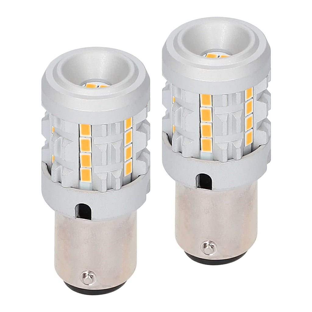 Heise HE-C1156A 1156 Amber Bulbs with Integrated Internal CANBUS System - 2-Pack