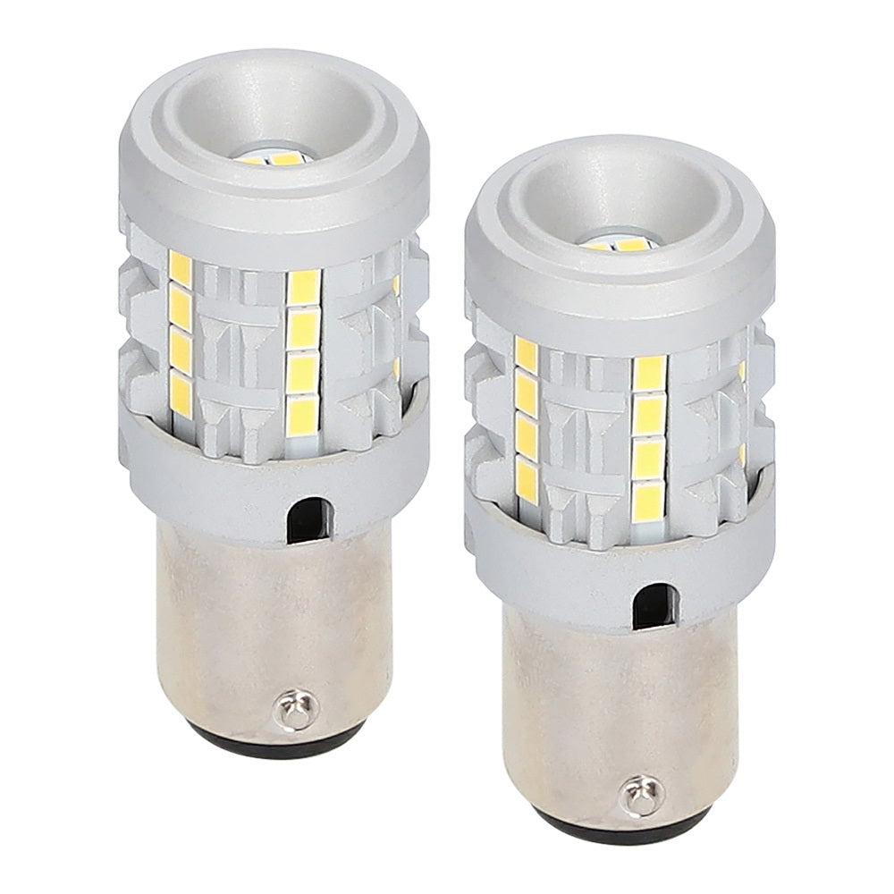 Heise HE-C1157W 1157 White Bulbs with Integrated Internal CANBUS System - 2-Pack