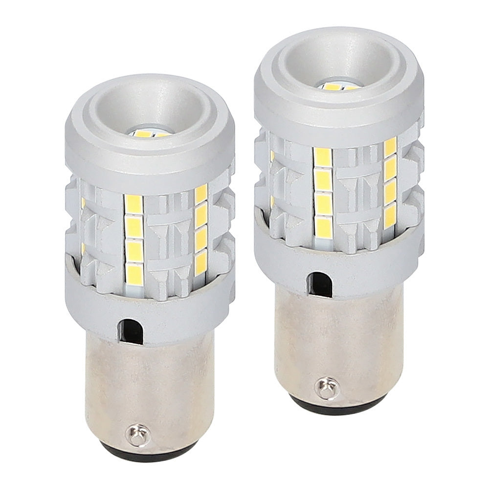 Heise HE-C1157W 1157 White Bulbs with Integrated Internal CANBUS System - 2-Pack