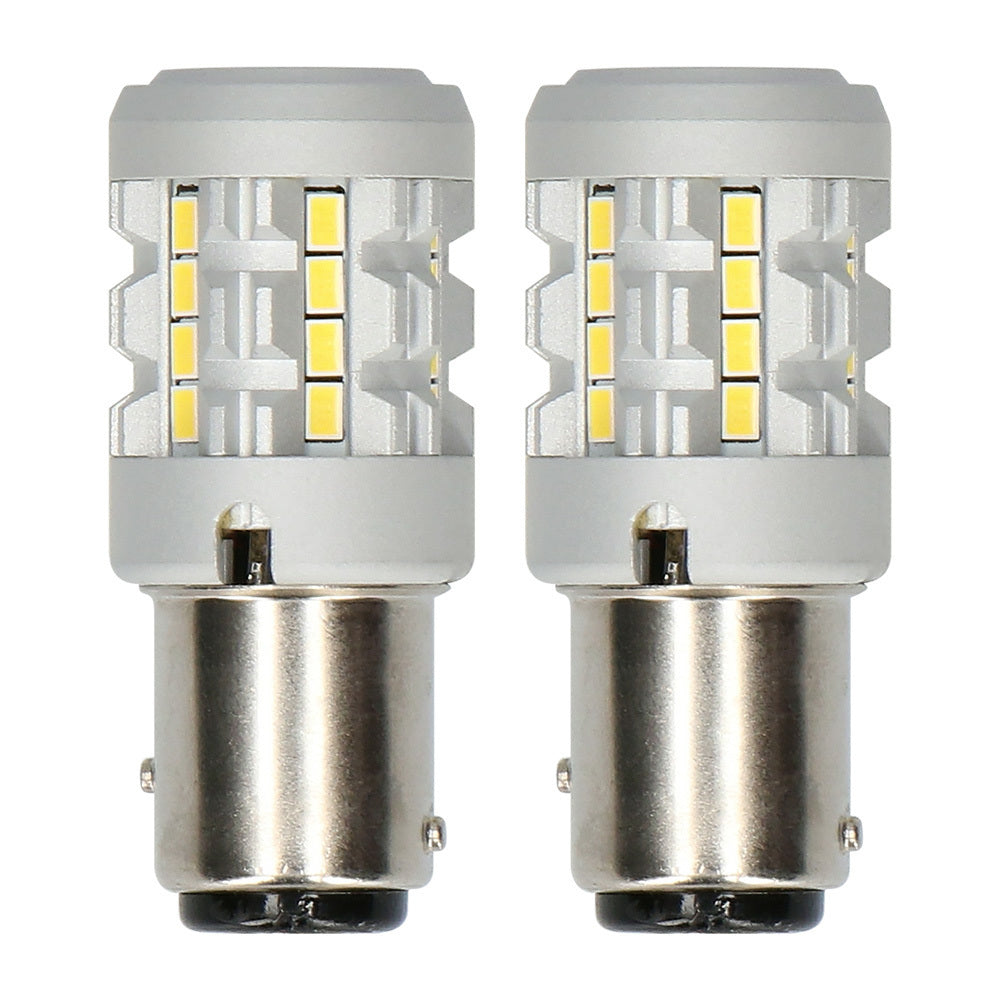 Heise HE-C1157W 1157 White Bulbs with Integrated Internal CANBUS System - 2-Pack