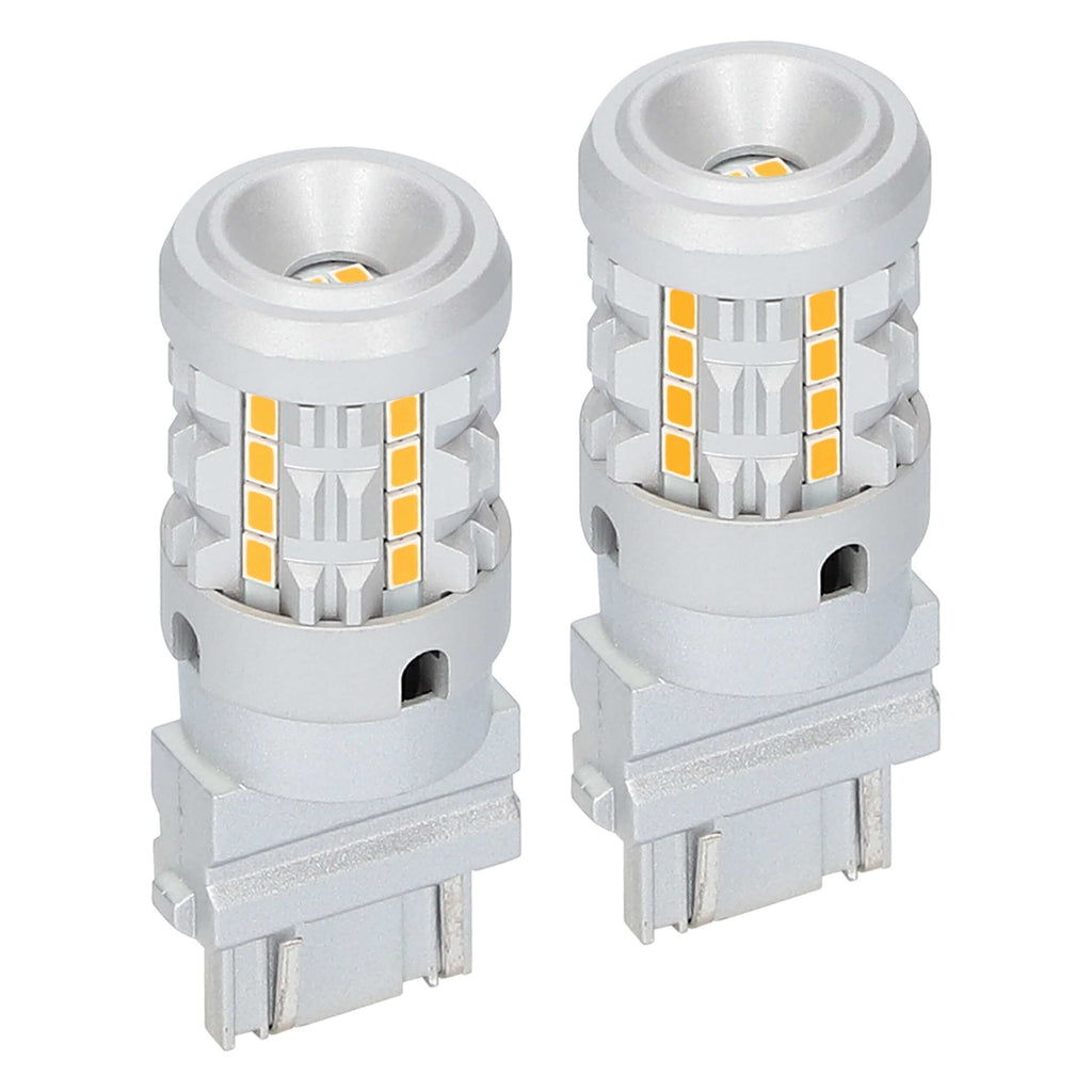 Heise HE-C3157A 3157 Amber Bulbs with Integrated Internal CANBUS System - 2-Pack