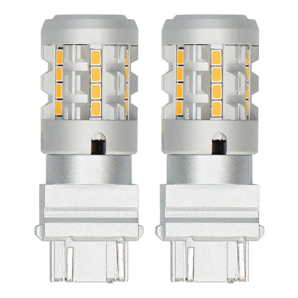 Heise HE-C3157A 3157 Amber Bulbs with Integrated Internal CANBUS System - 2-Pack