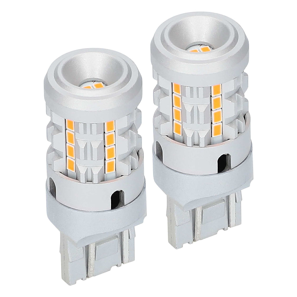 Heise HE-C7443A 7443 Amber Bulbs with Integrated Internal CANBUS System - 2-Pack