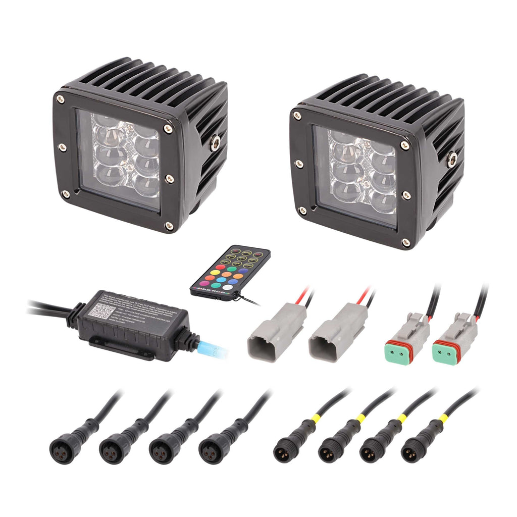Heise HE-CHASE-CLKT Standard Mount Chasing LED Cube Lights