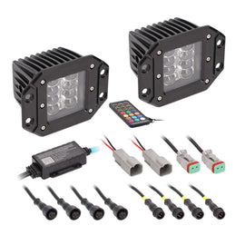 Heise HE-CHASE-FCLKT 3” Flush Mount Chasing Cube Light Set