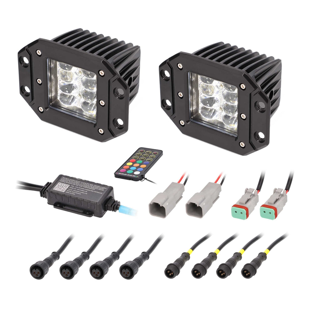 Heise HE-CHASE-FCLKT 3” Flush Mount Chasing Cube Light Set