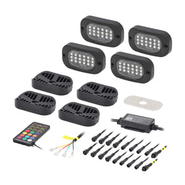 Heise HE-CHASE-K4 Chasing Wide Angle Rock Light Kit - 4 Pack