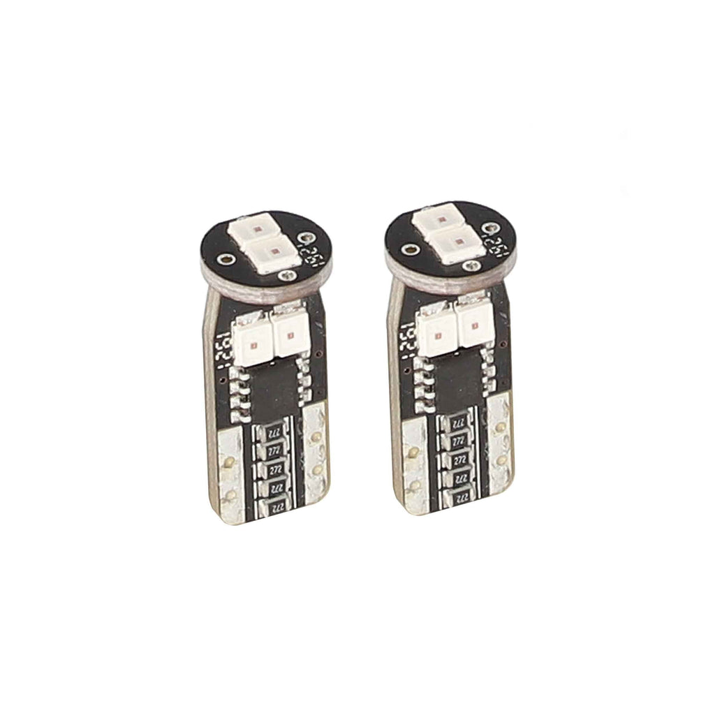 Heise HE-CT10R T10 Red LED Bulbs with Integrated Internal CANBUS System - 2-Pack
