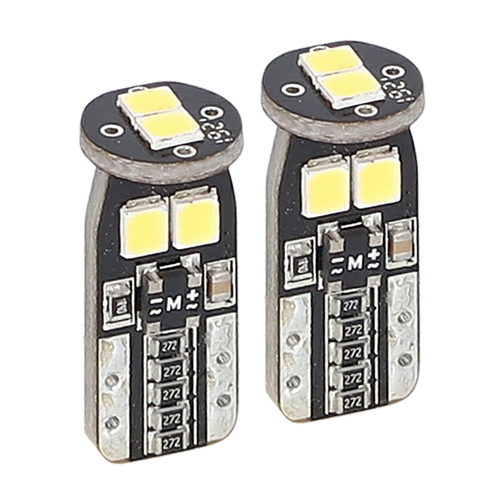 Heise HE-CT10W T10 White Bulbs with Integrated Internal CANBUS System - 2-Pack
