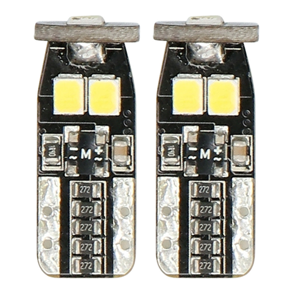 Heise HE-CT10W T10 White Bulbs with Integrated Internal CANBUS System - 2-Pack