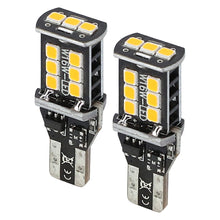Load image into Gallery viewer, Heise HE-CT15A T15 Amber Bulbs with Integrated Internal CANBUS System - 2-Pack