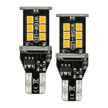 Load image into Gallery viewer, Heise HE-CT15A T15 Amber Bulbs with Integrated Internal CANBUS System - 2-Pack