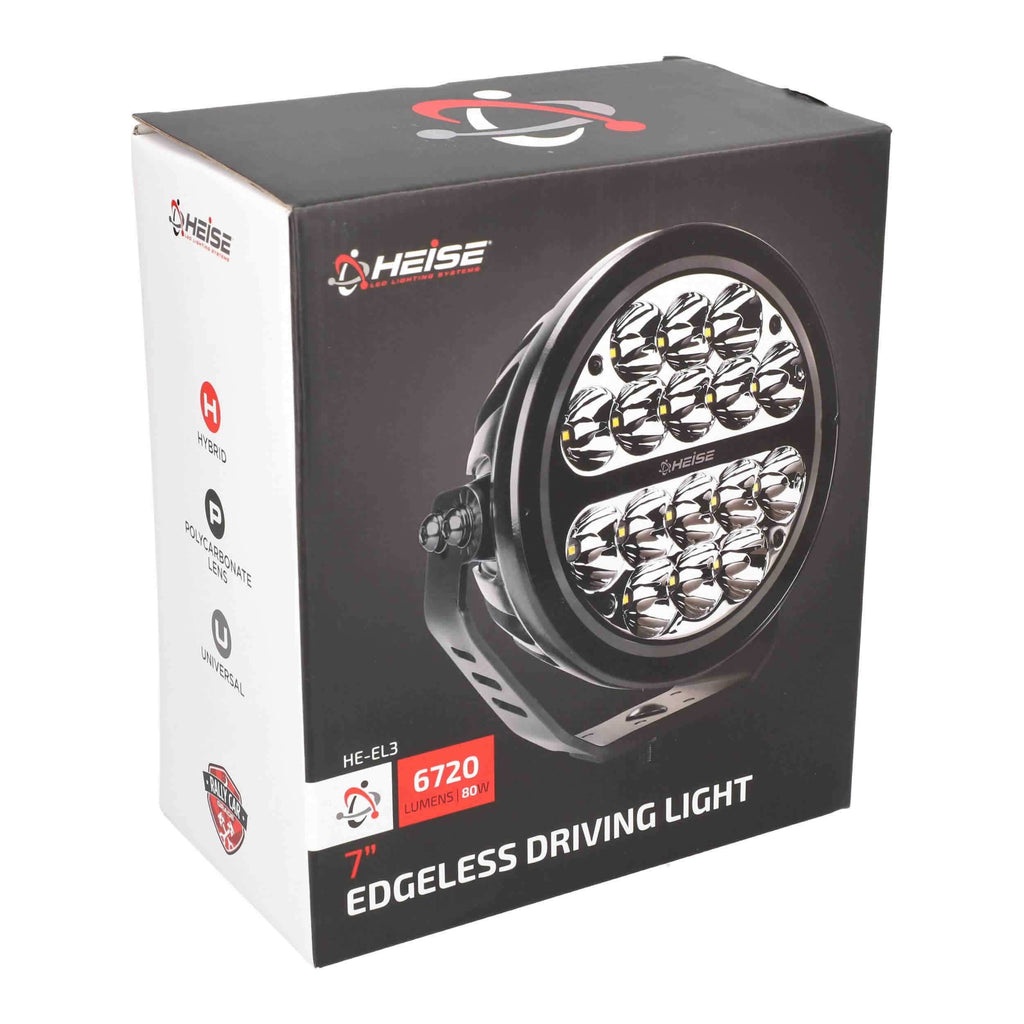 Heise HE-EL3 7" Edgeless Driving Light Spot