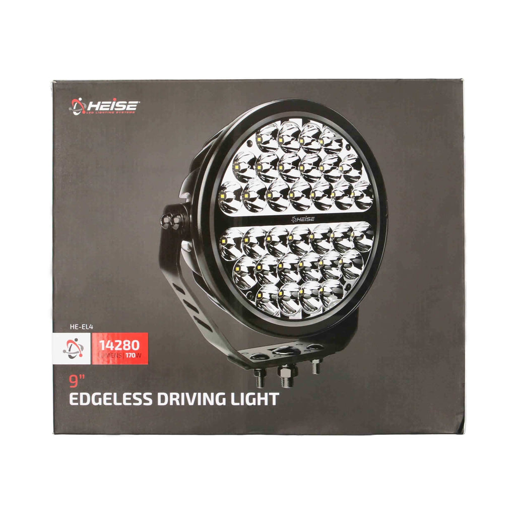 Heise HE-EL4 9" Edgeless Driving Light Spot