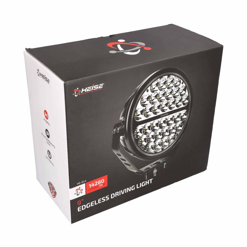 Heise HE-EL4 9" Edgeless Driving Light Spot