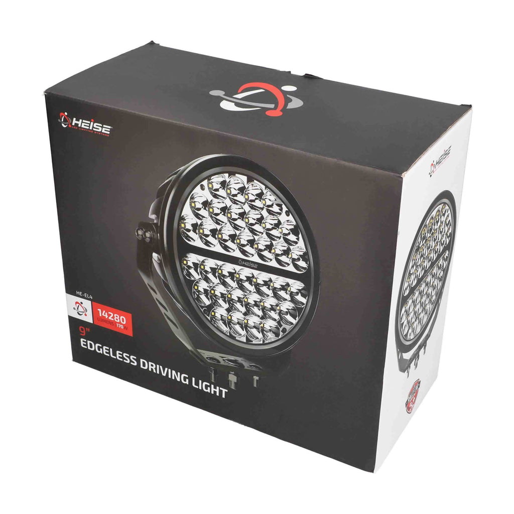 Heise HE-EL4 9" Edgeless Driving Light Spot