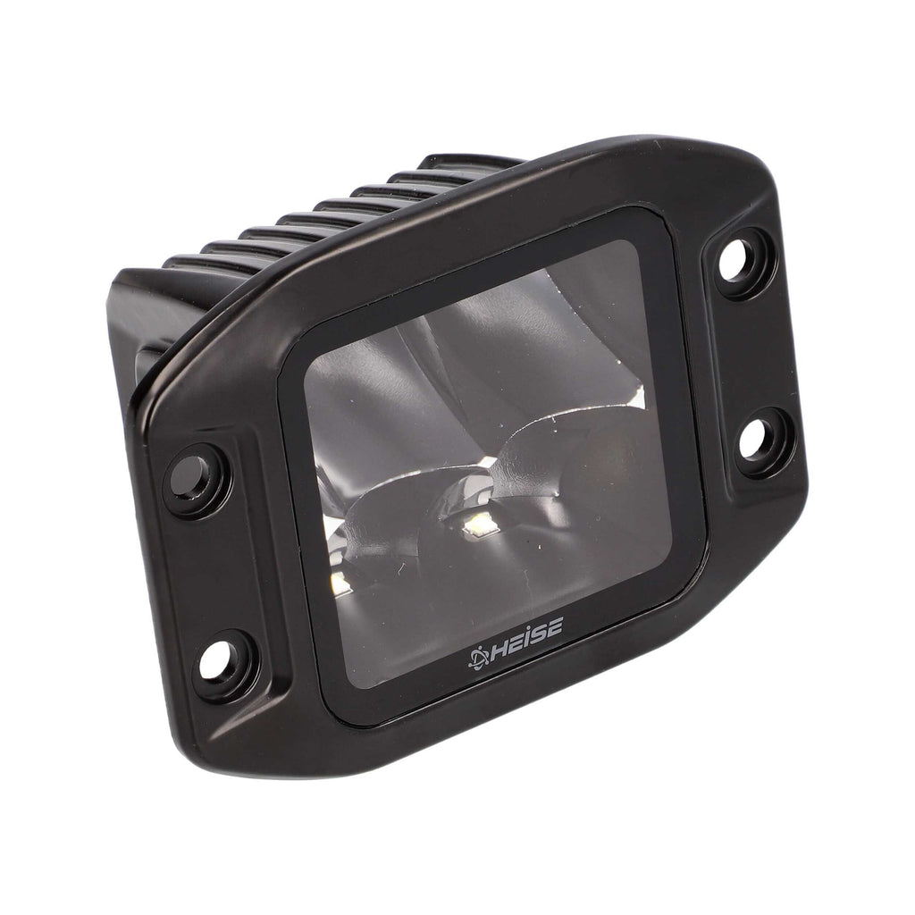 Heise HE-FMBCS Blackout Flush Mount 3.5" Cube 4 LED Light - Spot