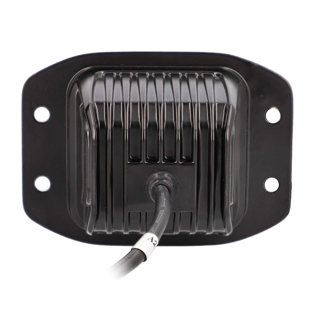 Heise HE-FMBCS Blackout Flush Mount 3.5" Cube 4 LED Light - Spot