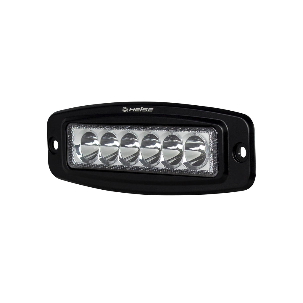 Heise HE-FMDL1 Single Row Flush Mount Driving Light - 6 LED